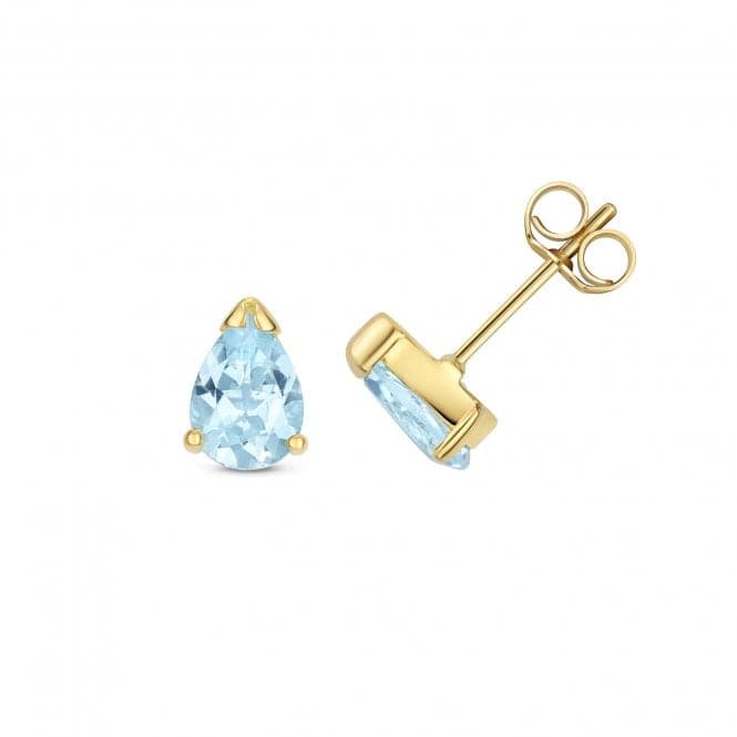 Blue Topaz Pear Shape Stud Earrings ED411BTGemstones JewelleryED411BT