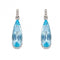 Blue Topaz Teardrop White Gold with Diamonds Earrings GE2385TElements GoldGE2385T