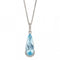 Blue Topaz Teardrop White Gold with Diamonds Pendant GP2277TElements GoldGP2277T