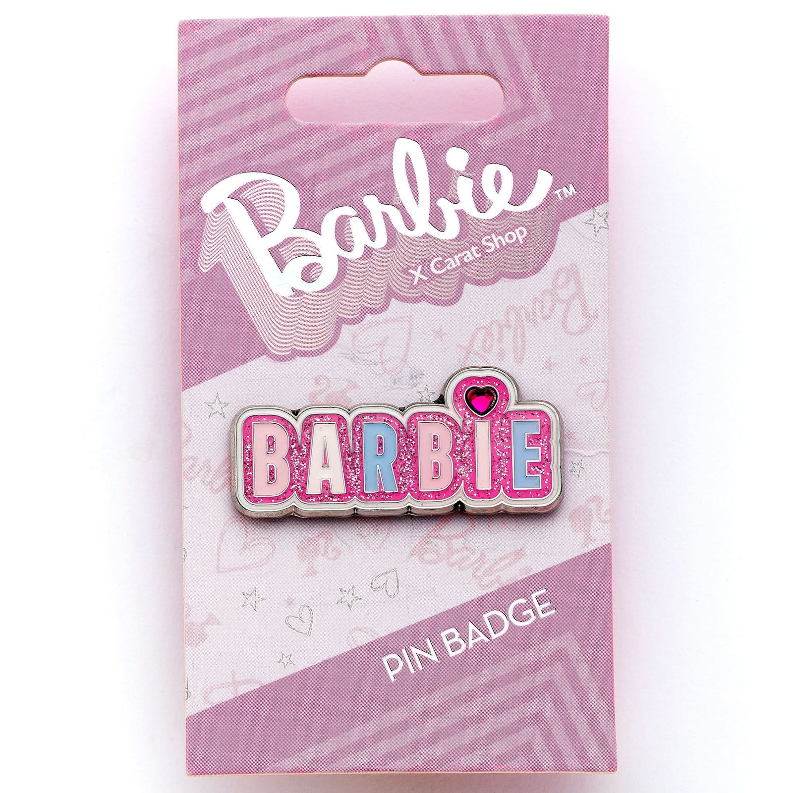 Barbie Sparkly Logo Pin Badge BMPB0004
