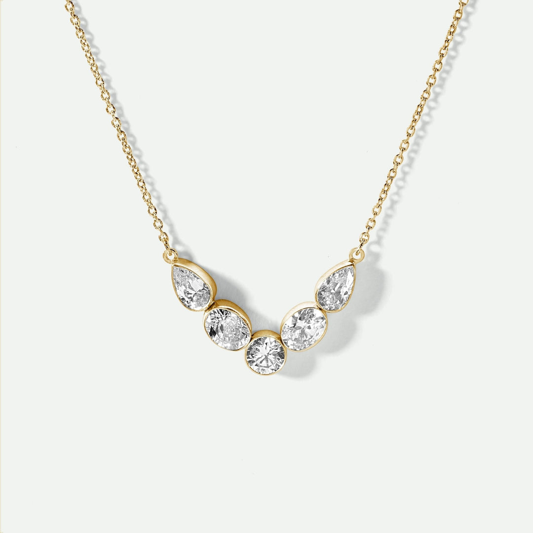 Bogota | 9ct Yellow Gold 1.00ct tw Lab Grown Diamond Necklace 18 InchesCreated BrillianceBA0074280