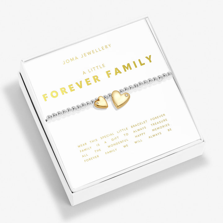 Boxed A Little Forever Family Silver Gold Plated Bracelet 7617Joma Jewellery7617