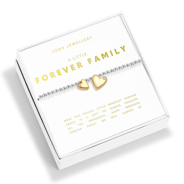 Boxed A Little Forever Family Silver Gold Plated Bracelet 7617Joma Jewellery7617