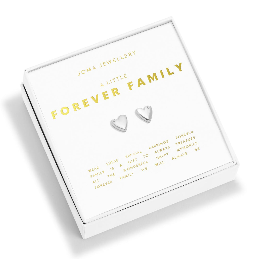 Boxed A Little Forever Family Silver Plated Earrings 7653Joma Jewellery7653