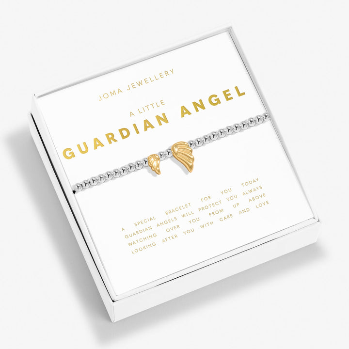 Boxed A Little Guardian Angel Silver & Gold Plated Bracelet 8191Joma Jewellery8191