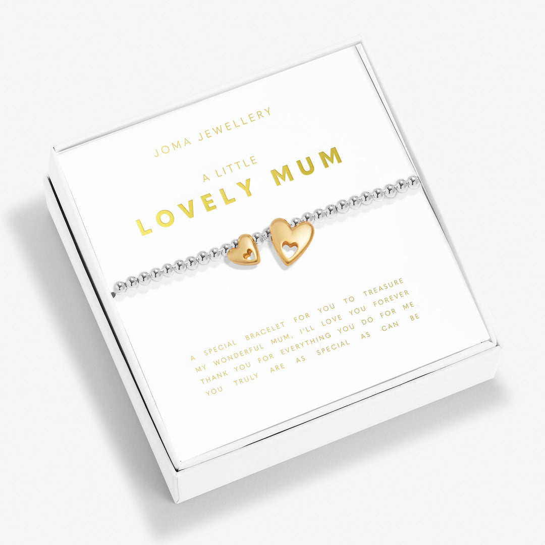 Boxed A Little Lovely Mum Silver Gold Plated Bracelet 7614Joma Jewellery7614