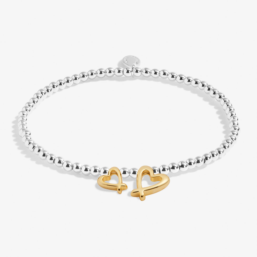 Boxed A Little With Love Silver Gold Plated Bracelet 7618Joma Jewellery7618