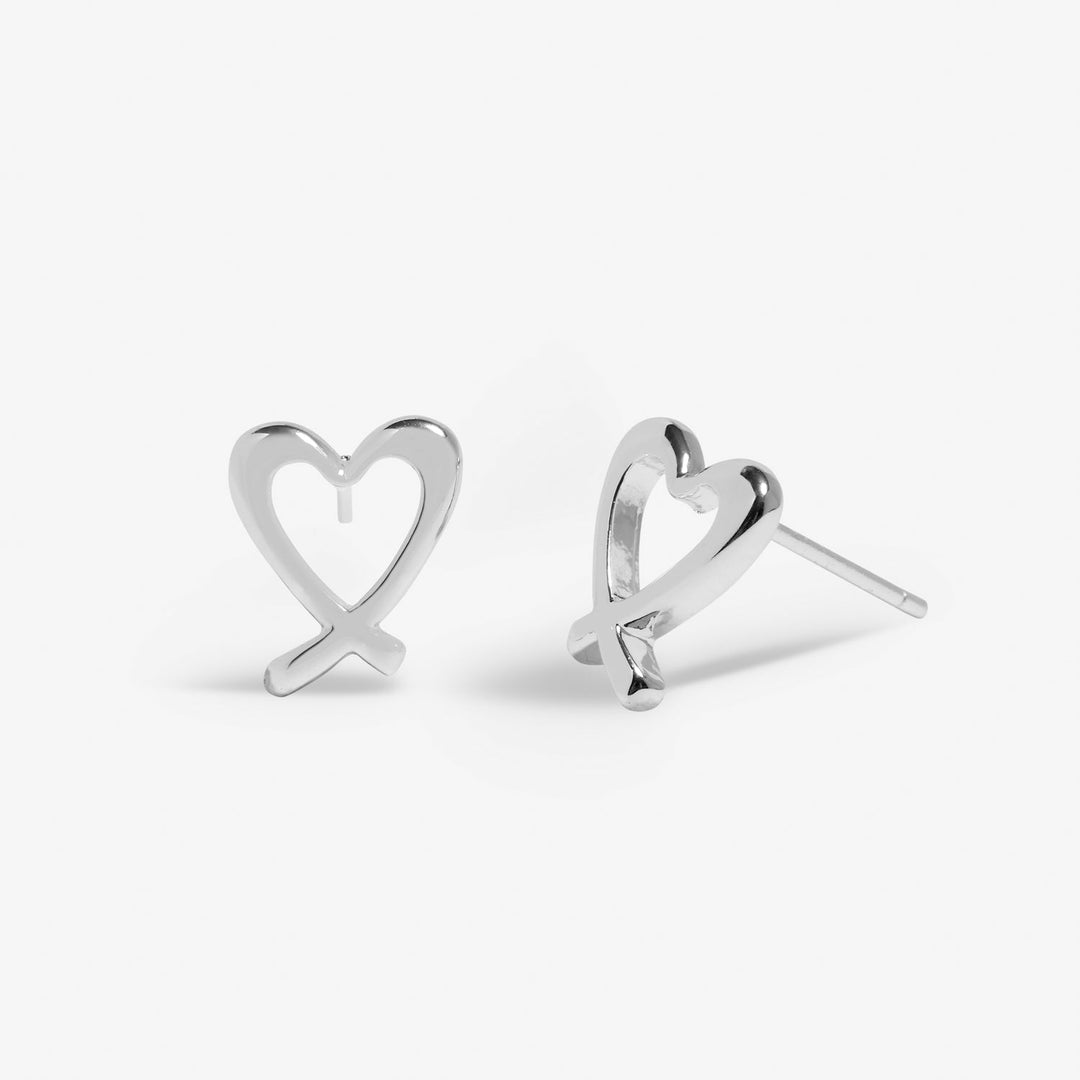 Boxed A Little With Love Silver Plated Earrings 7654Joma Jewellery7654