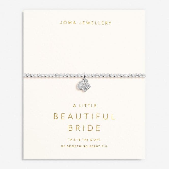Bridal A Little Beautiful Bride Silver Plated 17.5cm Bracelet 7033Joma Jewellery7033