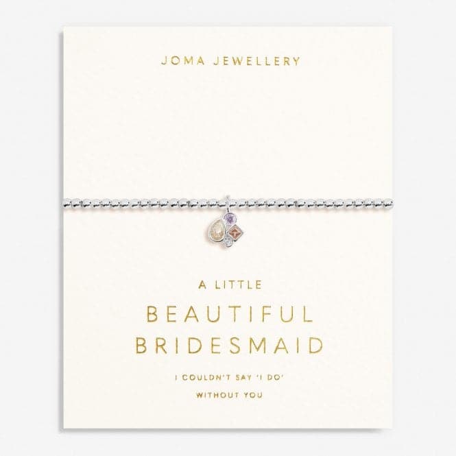 Bridal A Little Beautiful Bridesmaid Silver Plated 17.5cm Bracelet 7031Joma Jewellery7031