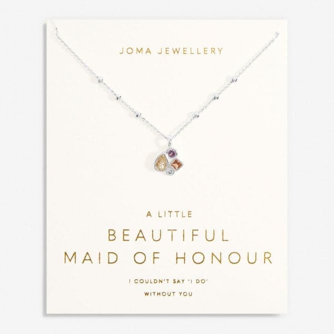 Bridal A Little Maid Of Honour Silver Plated 46cm + 5cm Necklace 7029Joma Jewellery7029
