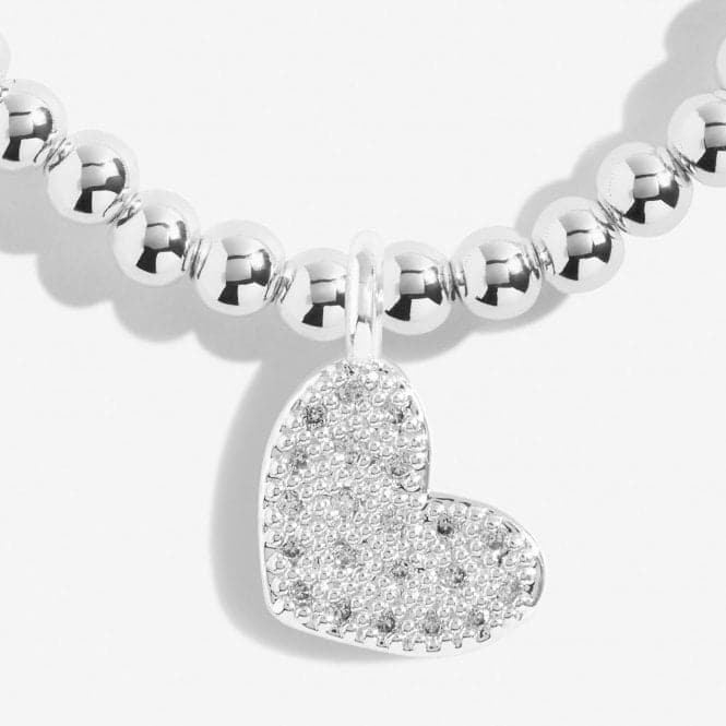 Bridal From the Heart Gift Box Bride Silver Plated 17.5cm Bracelet 7150Joma Jewellery7150