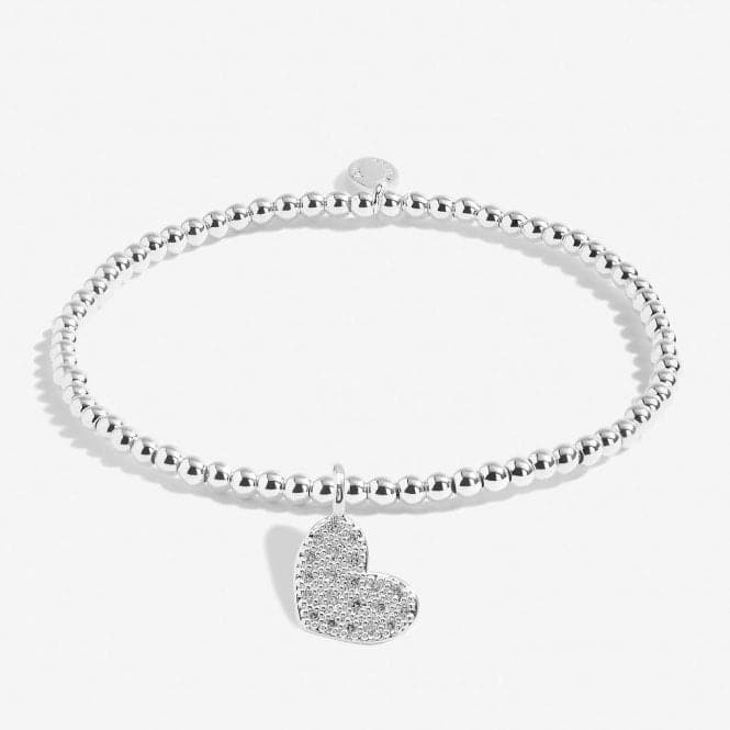 Bridal From the Heart Gift Box Bride Silver Plated 17.5cm Bracelet 7150Joma Jewellery7150