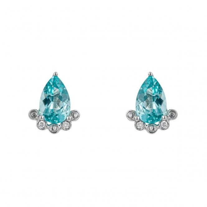 Brilliant Cut Apatite Diamond Earrings GE2442TElements GoldGE2442T