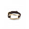 Bruh Leather Large 18k Gold Plated Central Link Bracelet PUL2418MAROROUNOde50PUL2418MARORO