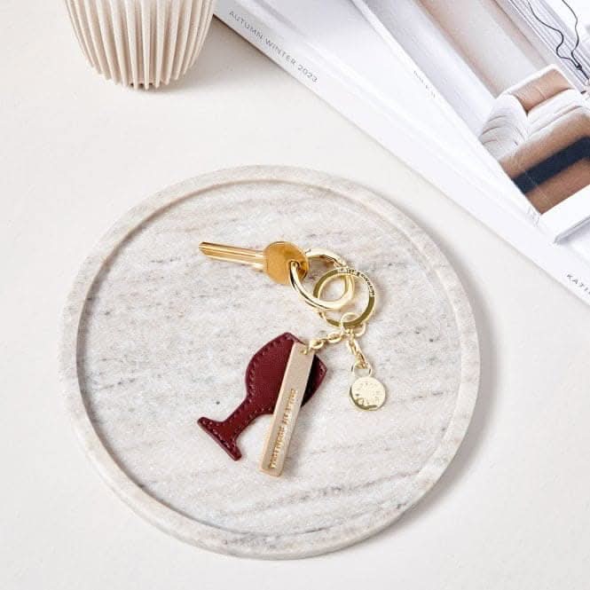 Burgundy Chain Keyring 'Partners In Wine' KLB3048Katie LoxtonKLB3048