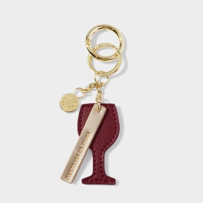 Burgundy Chain Keyring 'Partners In Wine' KLB3048Katie LoxtonKLB3048