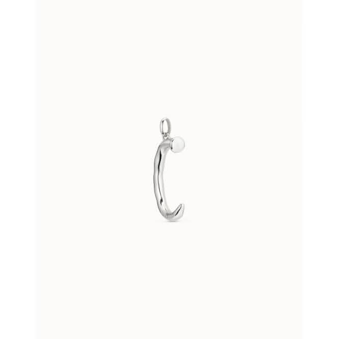 Gimme A Letter C Large Silver Metal Charm CHA0003MTL0000U