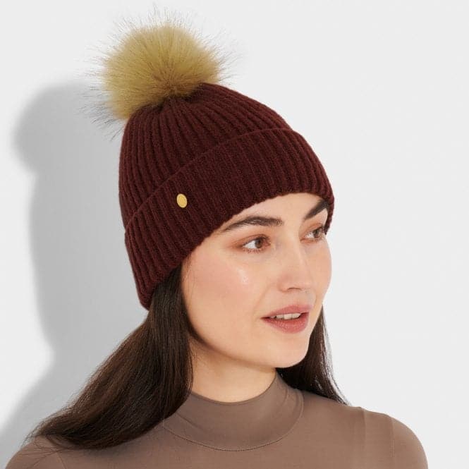 Cacao Faux Fur Hat KLS539Katie LoxtonKLS539