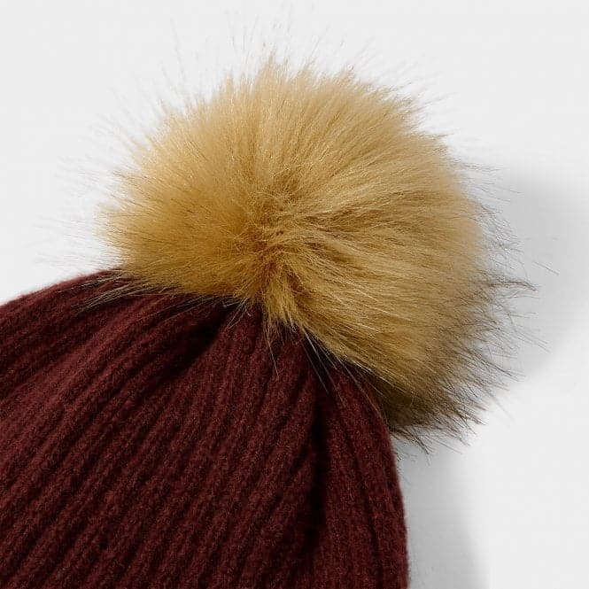 Cacao Faux Fur Hat KLS539Katie LoxtonKLS539