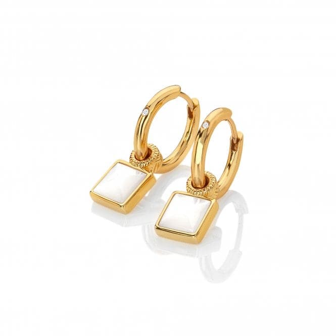 Calm Mother of Pearl Square Earrings DE714Hot Diamonds x Jac JossaDE714