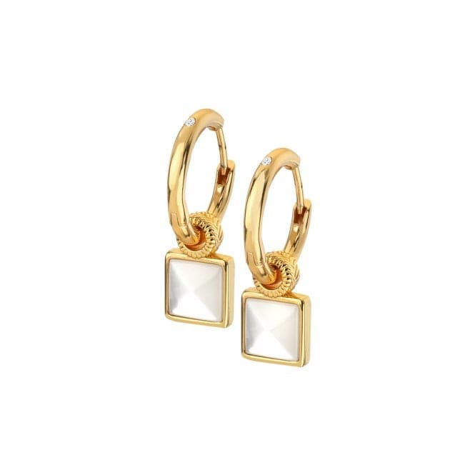 Calm Mother of Pearl Square Earrings DE714Hot Diamonds x Jac JossaDE714