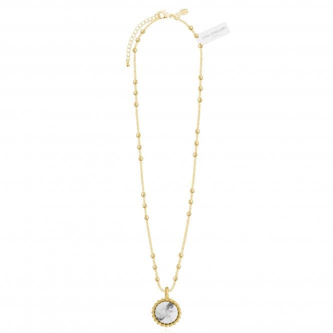 Capri Howlite Gold 46cm + 5cm Extender Necklace 4486Joma Jewellery4486