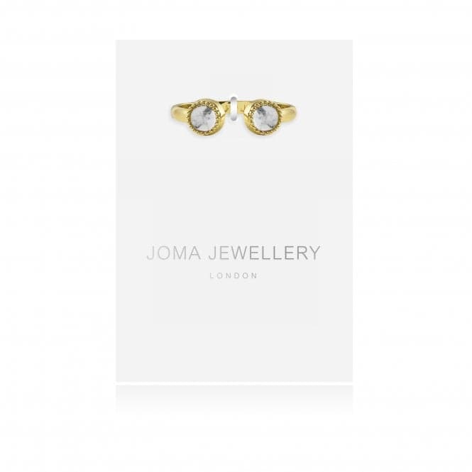 Capri Howlite Ring Gold Ring 4498Joma Jewellery4498