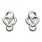 Cara Celtic Looped Heart Stud Earrings 4207HP015Dew4207HP015