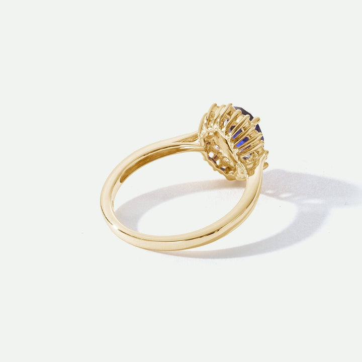 Cate | 9ct Yellow Gold 0.25ct tw Lab Grown Diamond and Created Sapphire RingCreated BrillianceBA0071464 - M