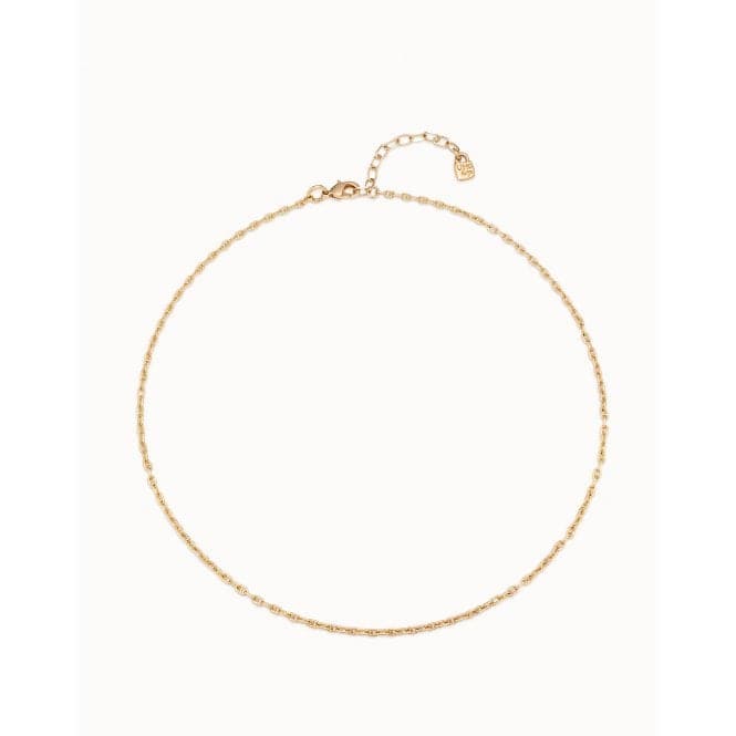 Chain 5 Golden Metal NecklaceUNOde50COL1384ORO0000U