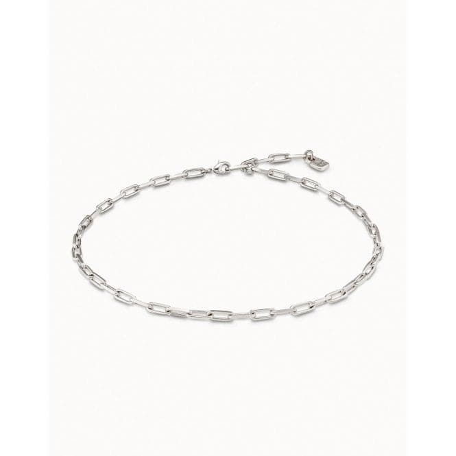 Chain 9 Silver Metal NecklaceUNOde50COL1608MTL0000U