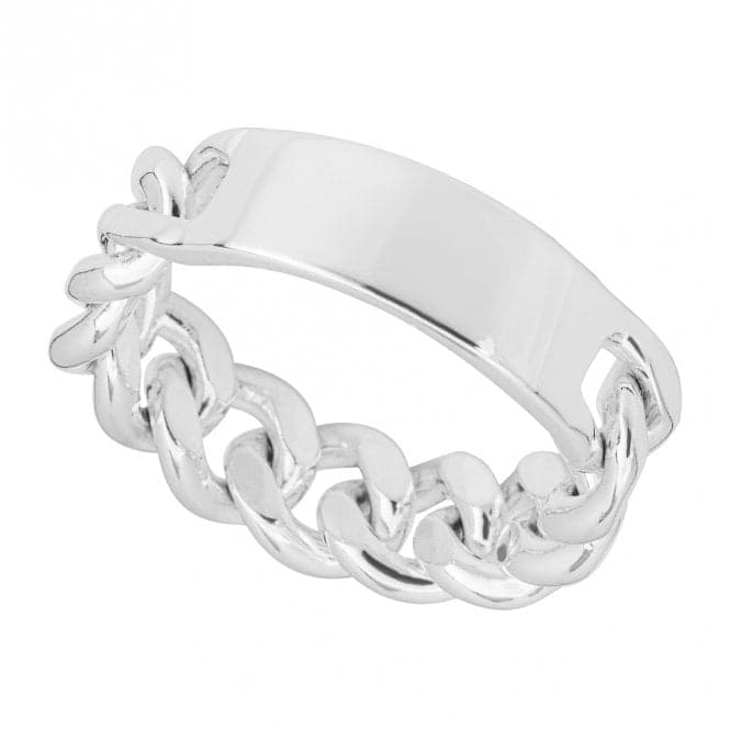 Chain And Id Engravable Silver Ring R3819BeginningsR3819 54