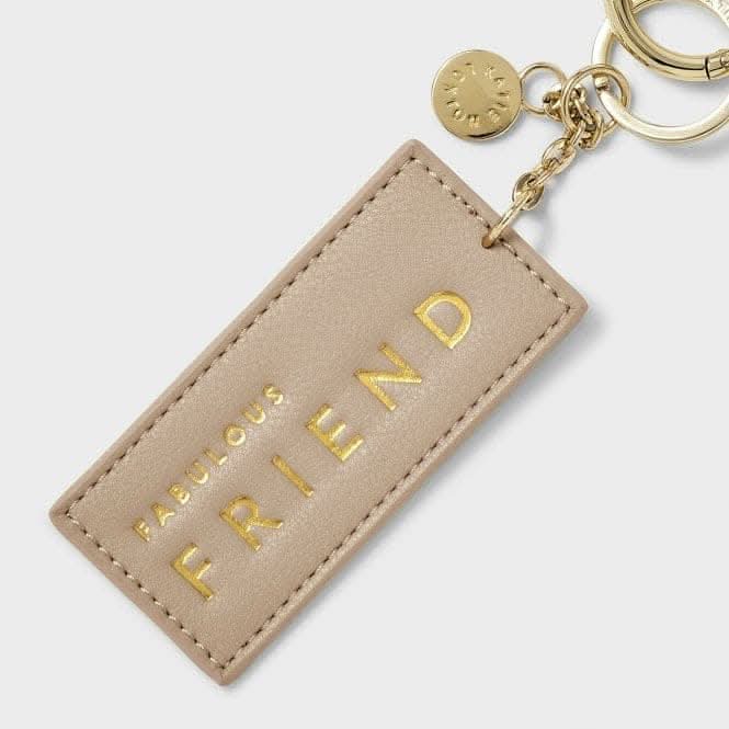 Chain Keyring Fabulous Friend in Soft Tan KLB2714