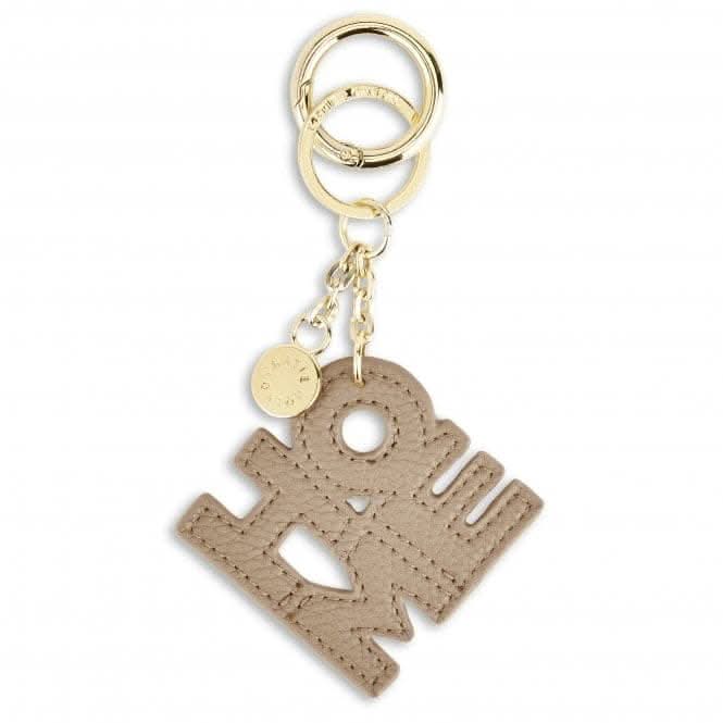 Chain Keyring Home in Taupe and Orange KLB2155Katie LoxtonKLB2155