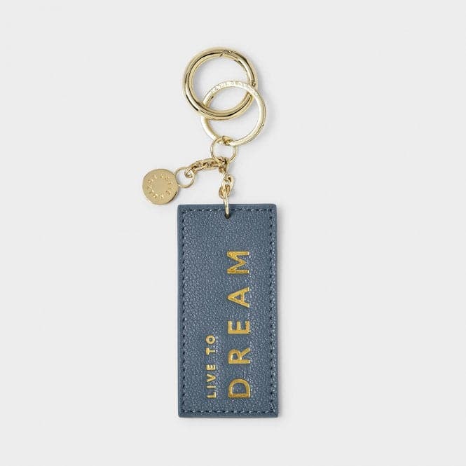 Chain Keyring Live To Dream in Light Navy KLB2715Katie LoxtonKLB2715