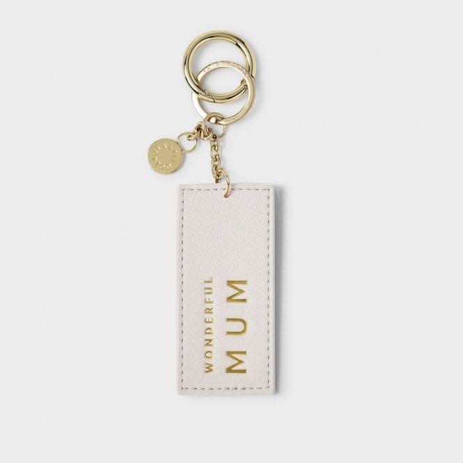 Chain Keyring Wonderful Mum in Off White KLB2712
