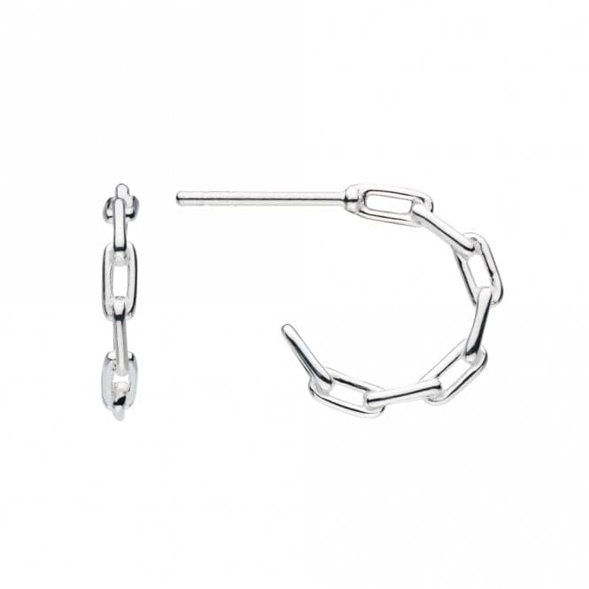 Chain Link 16mm Stud Hoop Earrings 6306HPDew6306HP