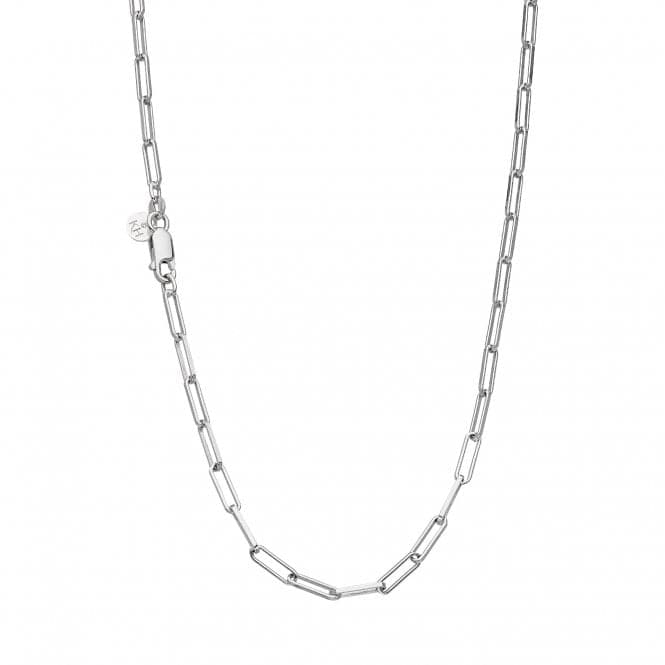 Chain Paperclip Rhodium Plated 17" Necklace 99902CH17Kit Heath99902CH17