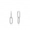 Chain Reaction Rhodium Cable Link Earrings E021 - 01HAnia HaieE021 - 01H