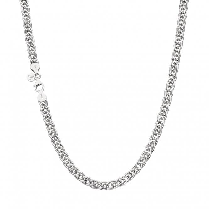 Chain Woven Link Rhodium Plated 17" Necklace 99905CH17Kit Heath99905CH17