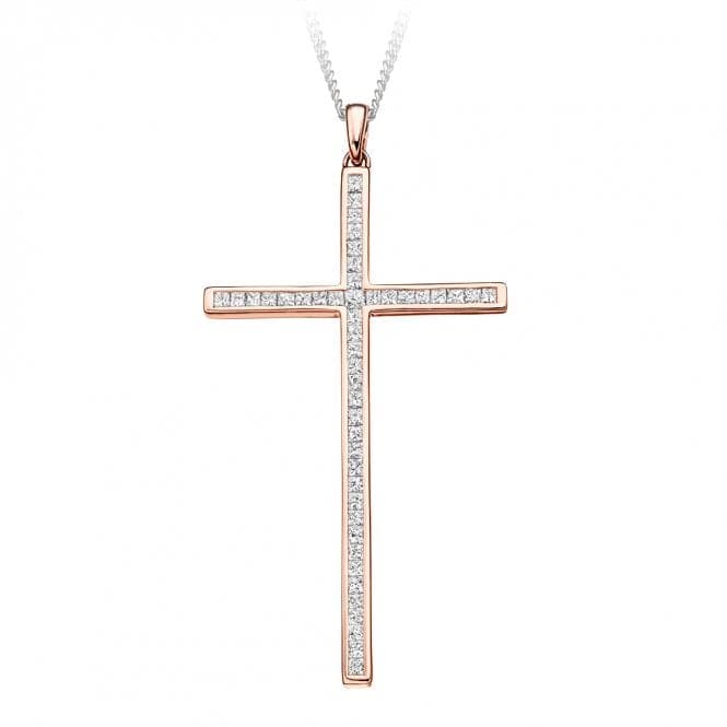 Channel Set Diamond Pendant Cross 0.70ctThe Harmony CollectionPE155 - 3WG