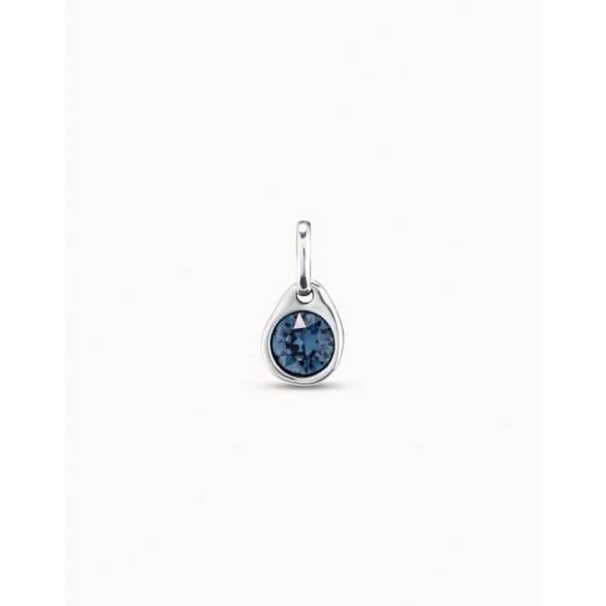 Charm Azul Blue Faceted Crystal CharmUNOde50CHA0210AZUMTL0U