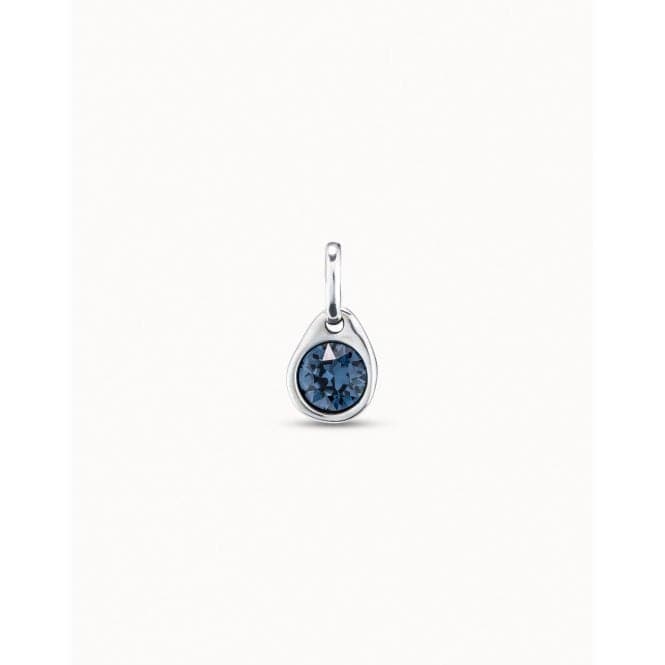 Charm Azul Blue Faceted Crystal CharmUNOde50CHA0210AZUMTL0U