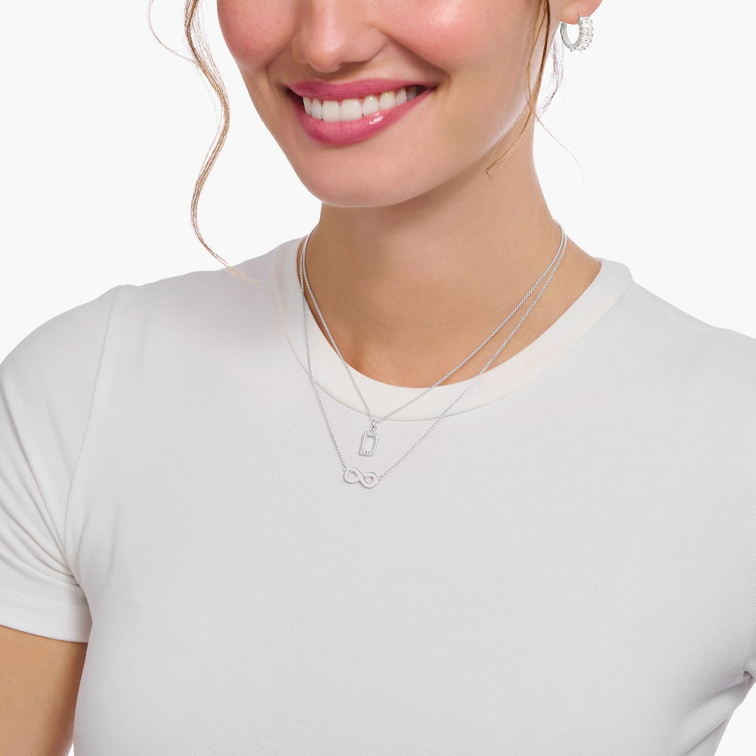 Charm Club Essentials Sterling Silver Infinity Necklace KE2221 - 001 - 21 - L45VThomas Sabo Charm ClubKE2221 - 001 - 21 - L45V