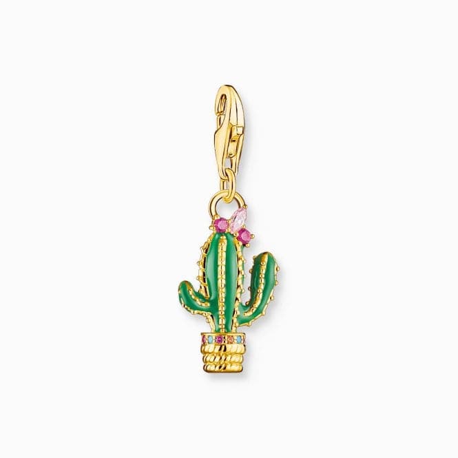 Charm Club Gold Plated Cactus Charm 1928 - 471 - 7Thomas Sabo Charm Club1928 - 471 - 7