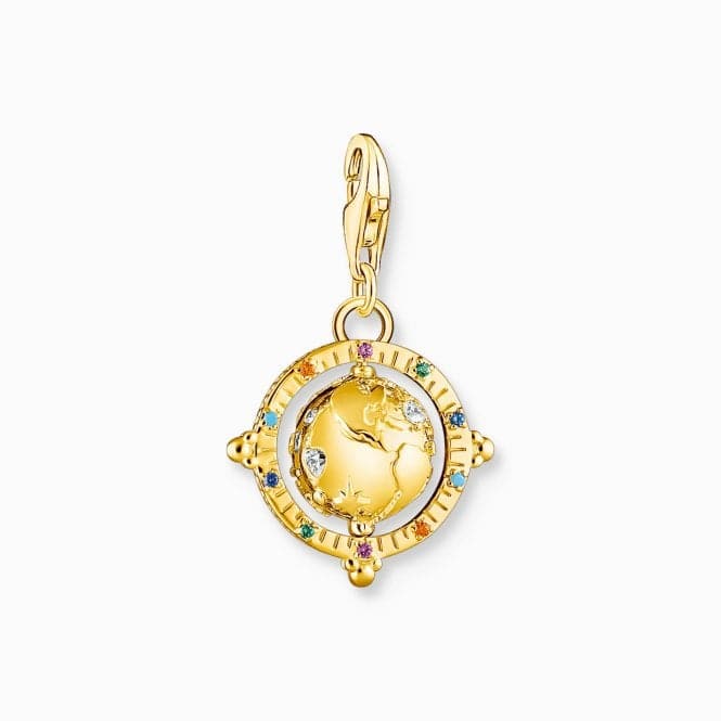 Charm Club Gold Plated Multicoloured Globe Charm 1923 - 488 - 7Thomas Sabo Charm Club1923 - 488 - 7