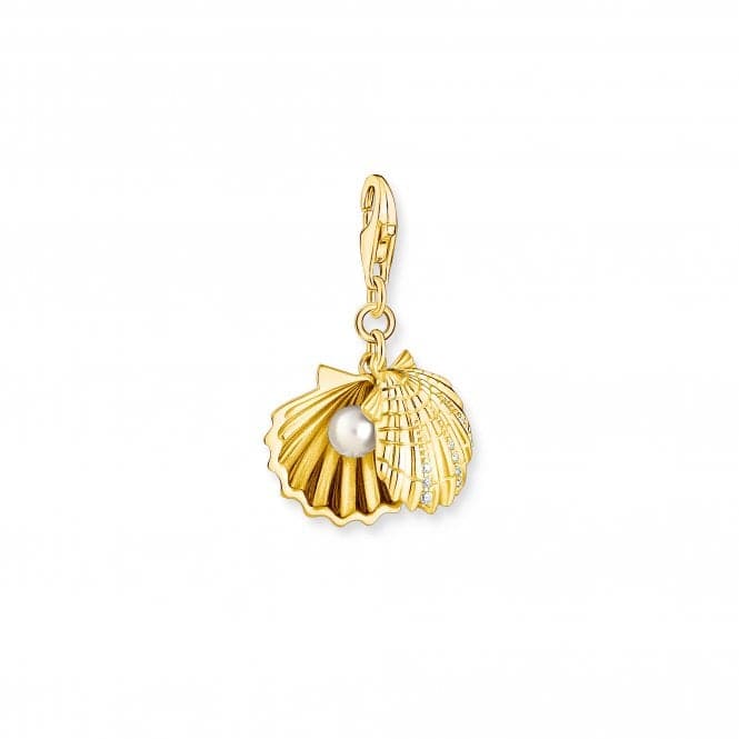 Charm Club Gold Plated Shell with Pearl Charm 1893 - 445 - 14Thomas Sabo Charm Club1893 - 445 - 14