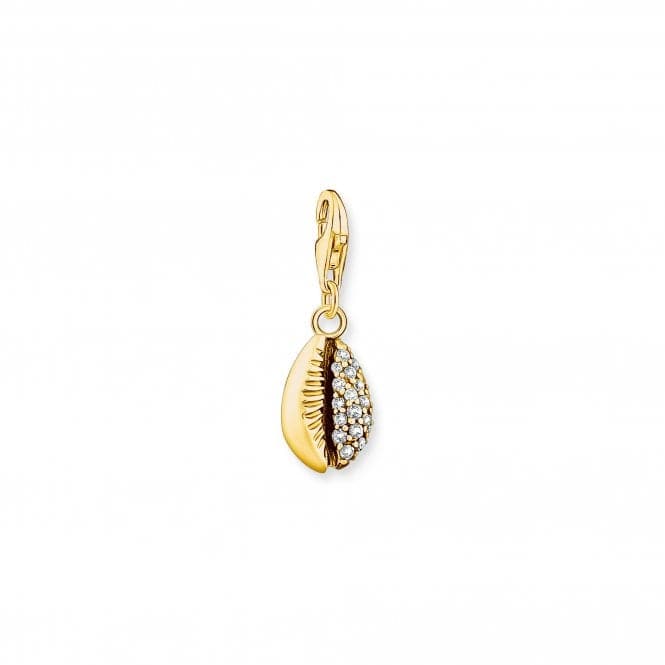 Charm Club Gold Plated Shell With Stones Charm 1895 - 414 - 14Thomas Sabo Charm Club1895 - 414 - 14