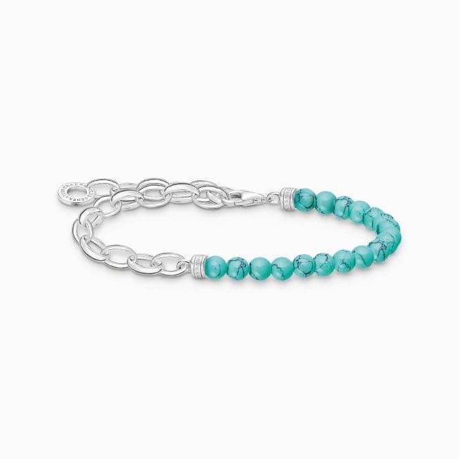 Charm Club Turquoise Pearls Bracelet A2098 - 404 - 17Thomas Sabo Charm ClubA2098 - 404 - 17 - L17